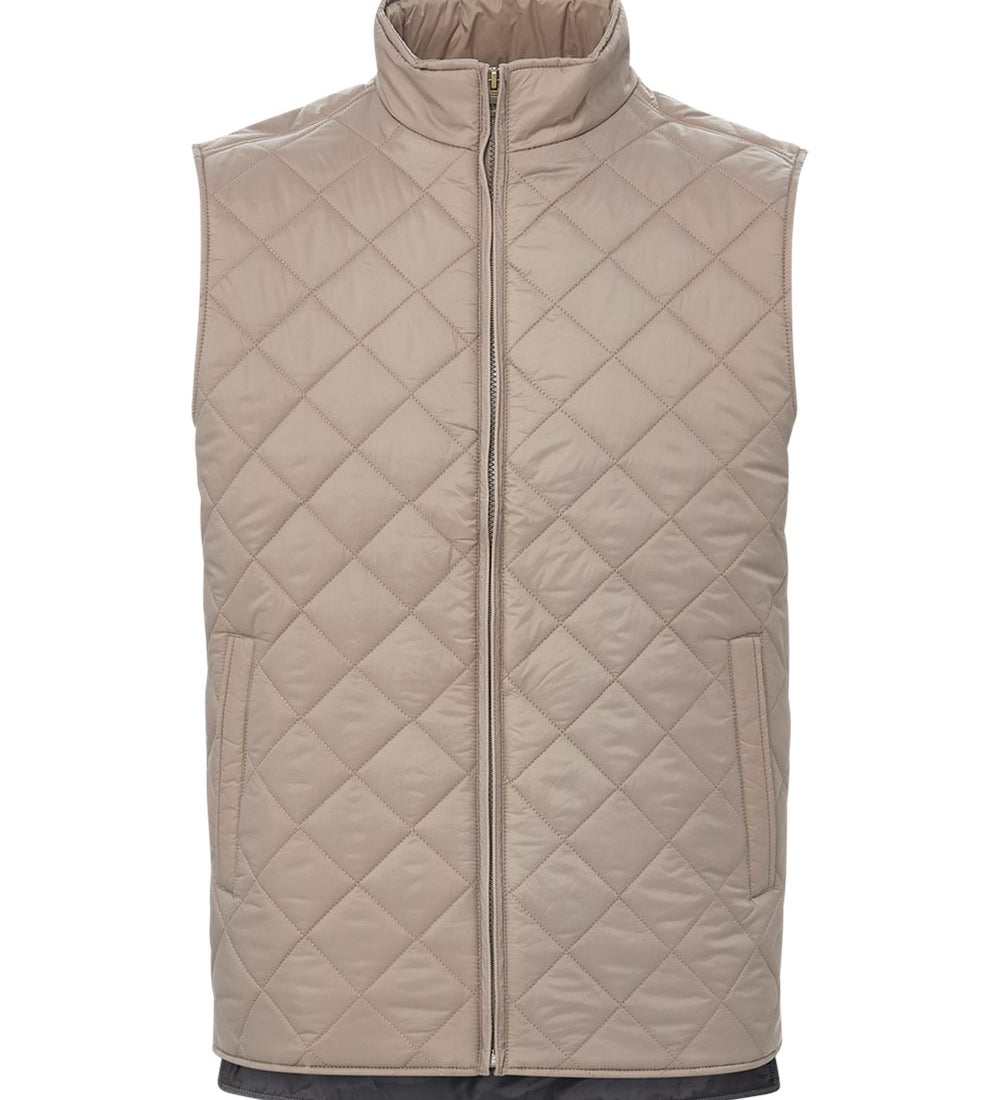 Vintage Diamond Quilted Vest - Custom Embroidery