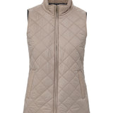 Womens Vintage Diamond Quilted Vest - Custom Embroidery