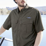 Eddie Bauer UV Short Sleeve Fishing Shirt