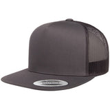 YP 6006 Flat Billed Trucker Hat - Custom Embroidery