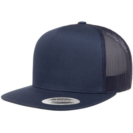 YP 6006 Flat Billed Trucker Hat - Custom Embroidery