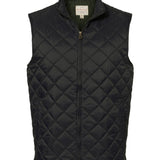 Vintage Diamond Quilted Vest - Custom Embroidery