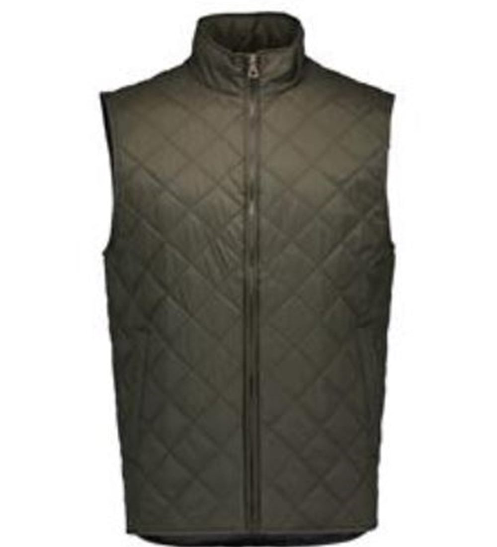 Vintage Diamond Quilted Vest - Custom Embroidery