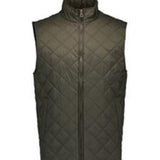 Vintage Diamond Quilted Vest - Custom Embroidery