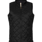 Womens Vintage Diamond Quilted Vest - Custom Embroidery