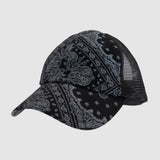 CC Beanie Crisscross High Ponytail Ladies Hat Paisley Meshback