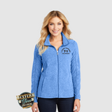 Port Authority Womens Heather Microfleece Full-Zip Jacket