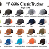 YP 6606 Classic Trucker Hat - Custom Embroidery