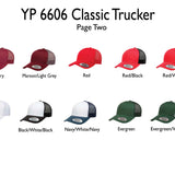 YP 6606 Classic Trucker Hat - Custom Embroidery