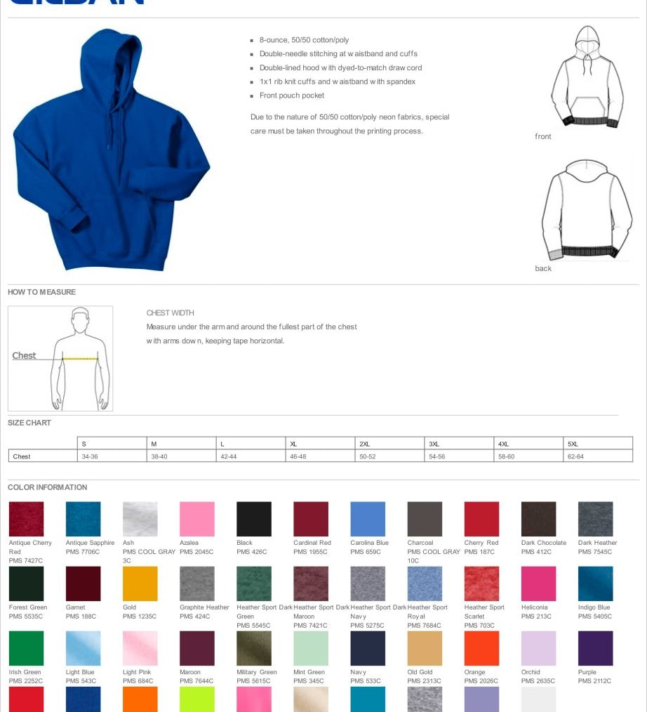 Gildan® Heavy Blend™ Hooded Sweatshirt - Western Skies Design Company