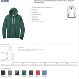 JERZEES ® Snow Heather French Terry Raglan Hoodie - Western Skies Design Company