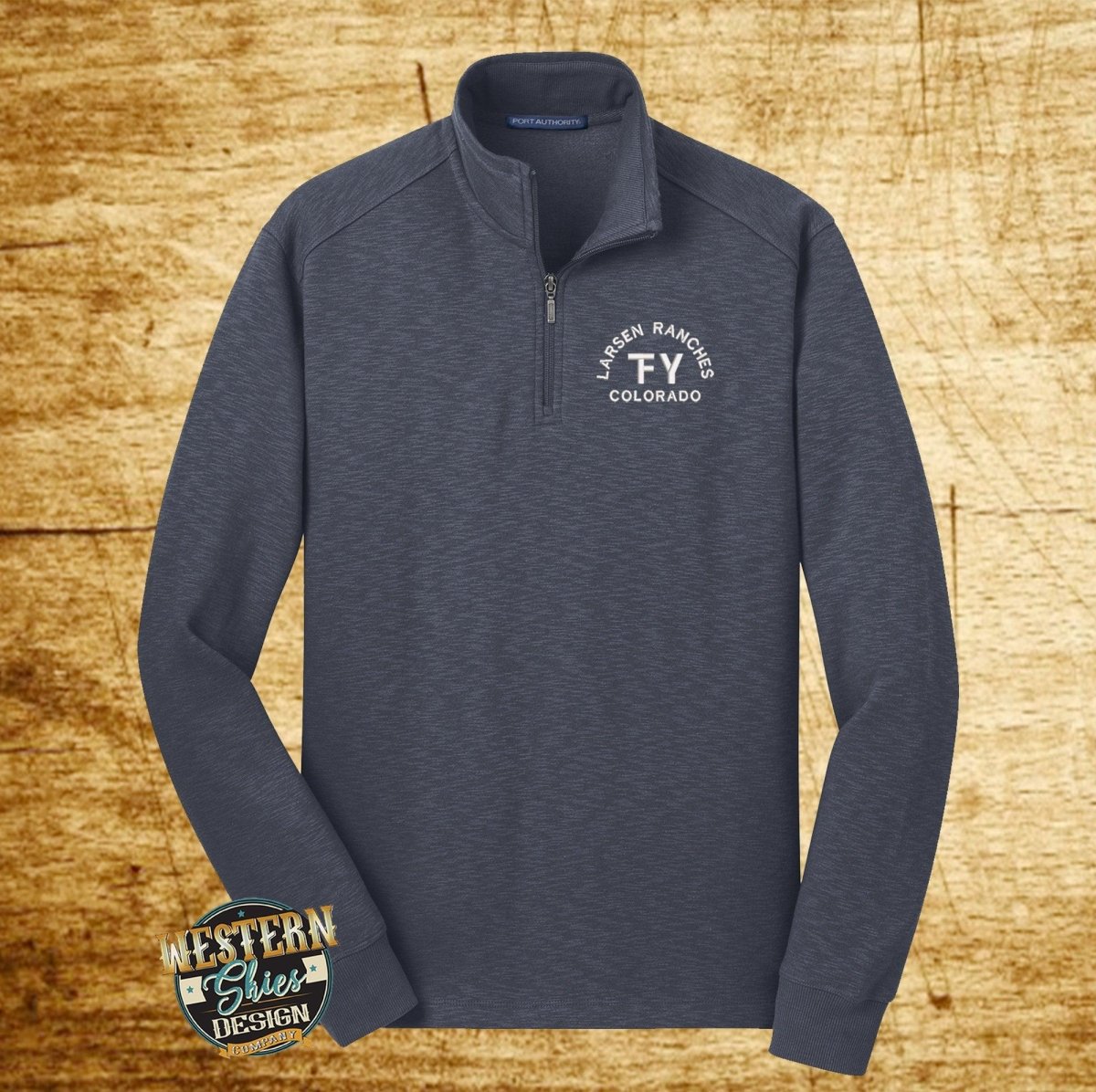 Port Authority® Slub Fleece 1/4-Zip Pullover - Western Skies Design Company