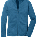 Port Authority® Women's Sweater Fleece Jacket - Western Skies Design Company